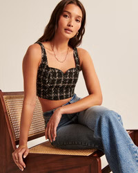Women's Tweed Set Top | Women's Tops | Abercrombie.com | Abercrombie & Fitch (US)