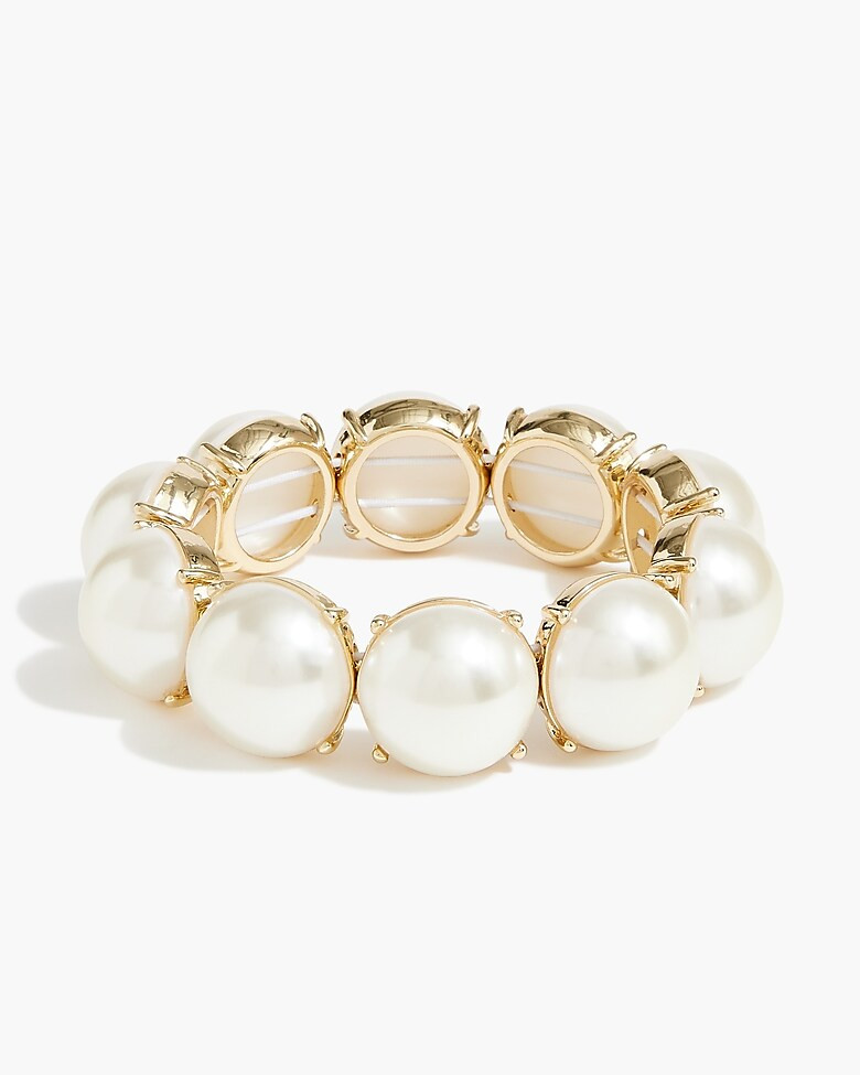 Oversized pearl bauble bracelet | J.Crew Factory