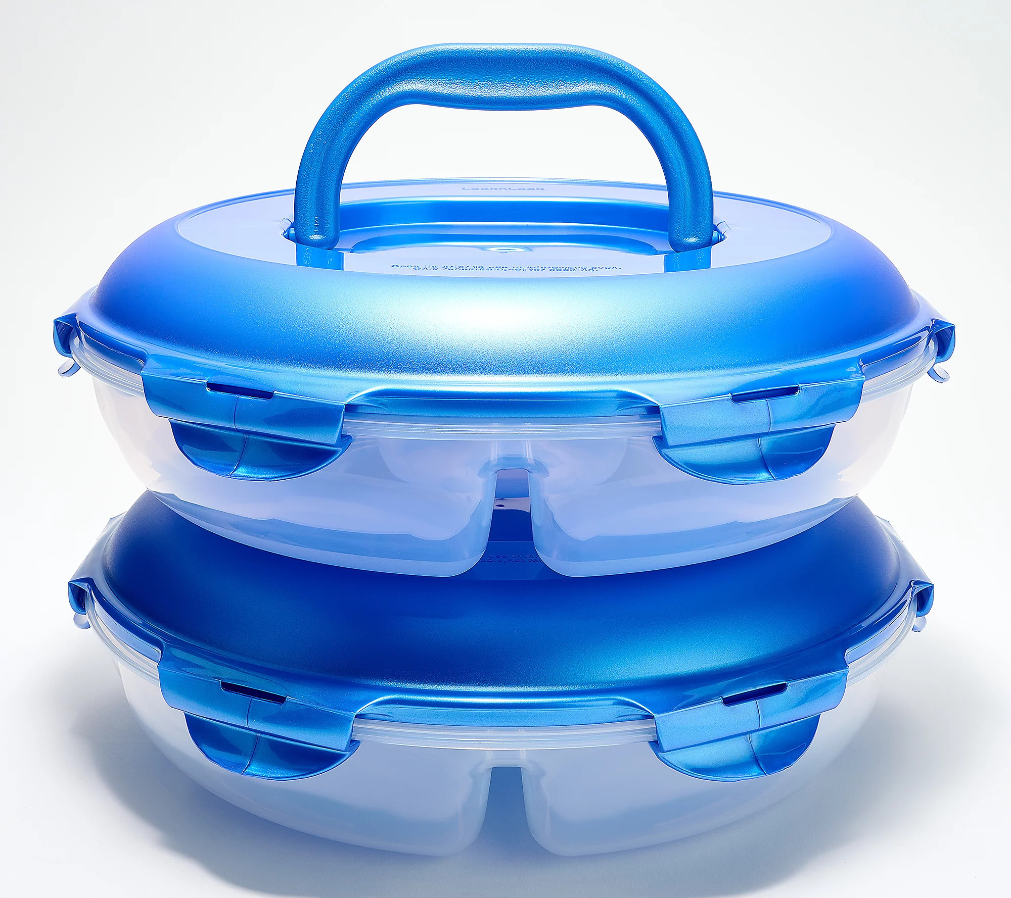 LocknLock Set of 2 Chip & Dip Storage Set w/ Handle Lids | QVC