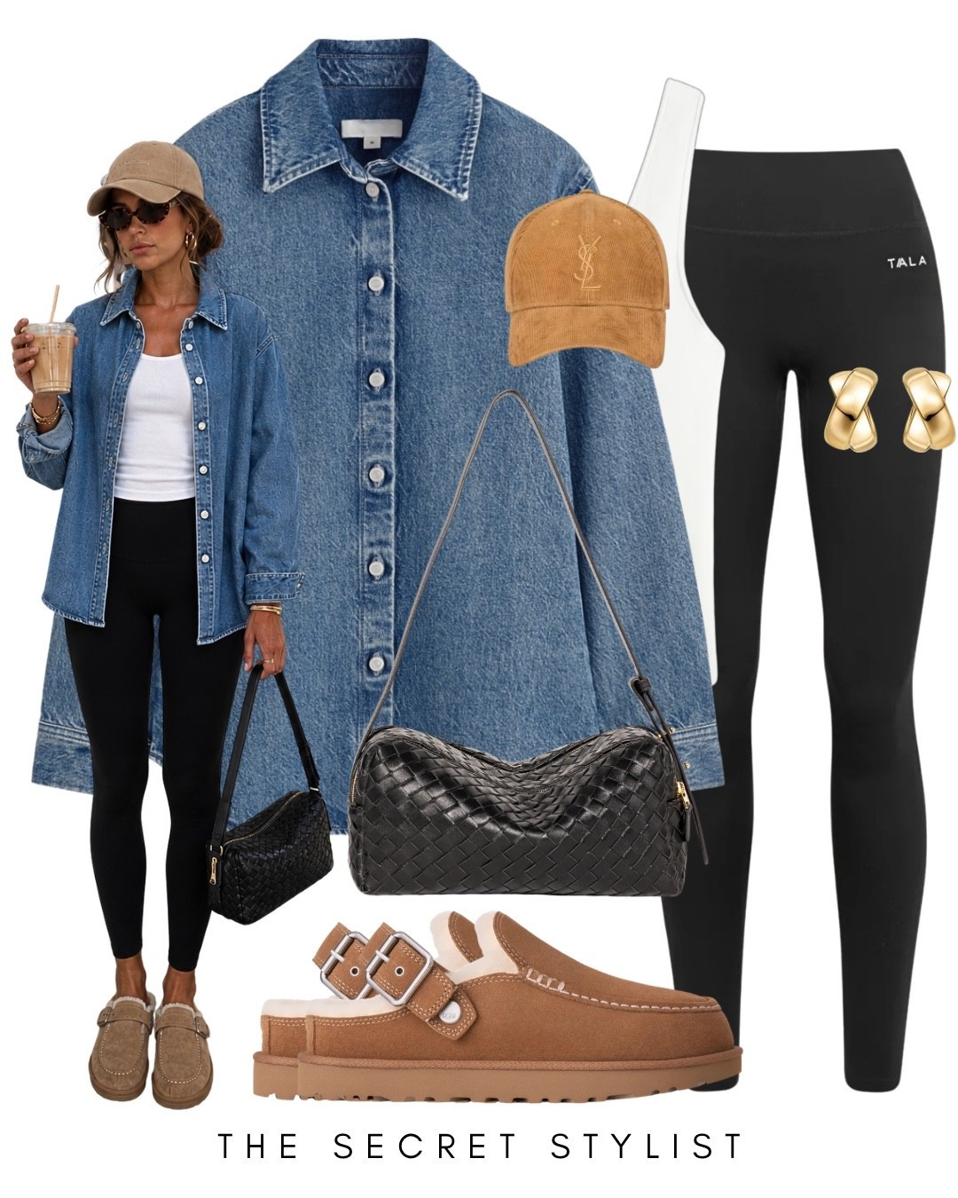 Autumn casual outfit
Denim shirt  
Woven bag
Chestnut Ugg Evelina clogs
Mules 
Transitional outfit 
Black Leggings

#LTKautumn #LTKuk #LTKstyletip

#LTKuk #LTKautumn #LTKstyletip