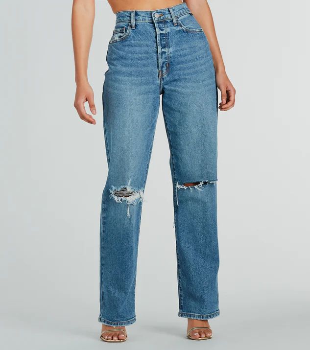 High Demand Distressed Boyfriend Denim Jeans | Windsor Stores