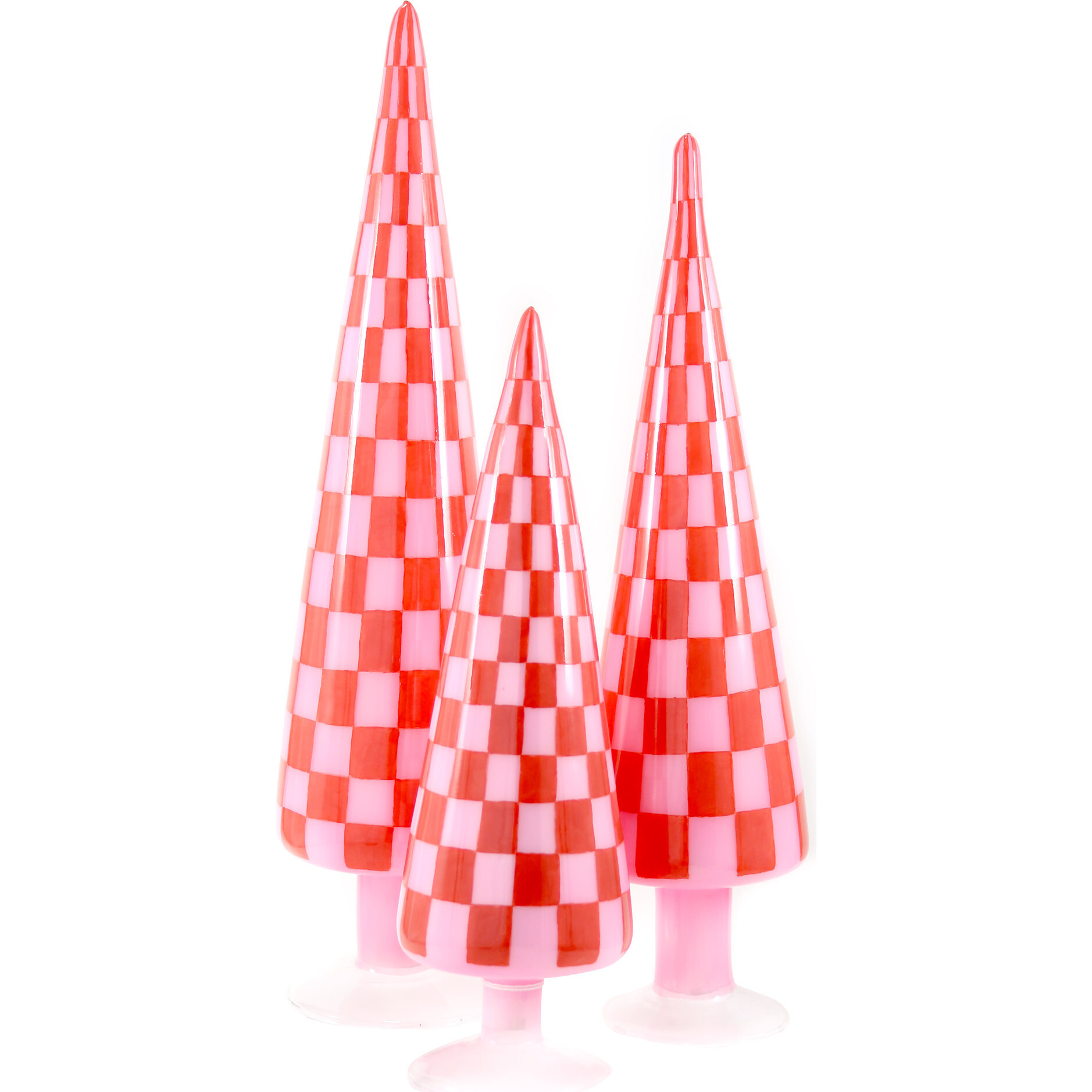 Checker Tree Set, Red | Maisonette
