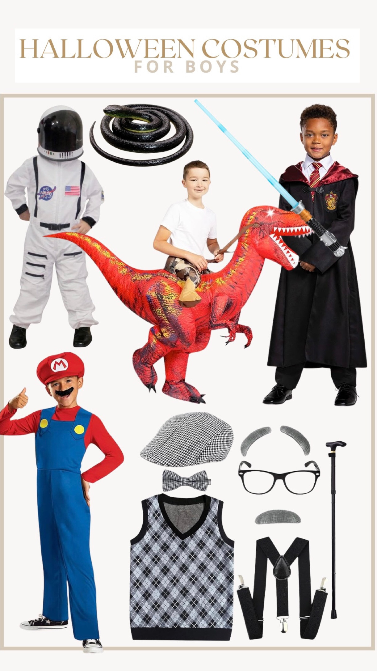 Halloween costumes for the boys! These are easy costumes and you can even reuse the old man costume for 100 days of school 

#LTKSeasonal #LTKHoliday #LTKHalloween