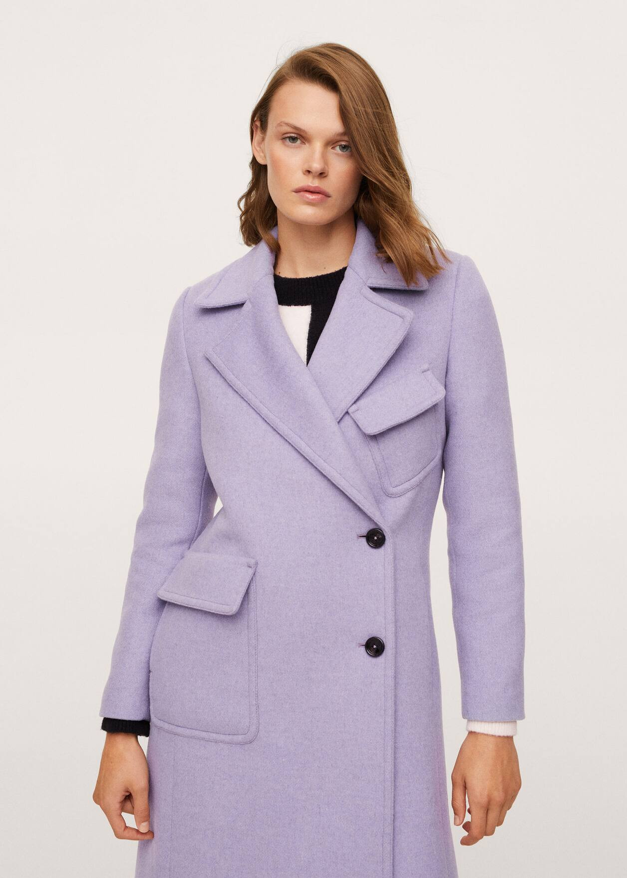 Lapels wool coat | MANGO (US)