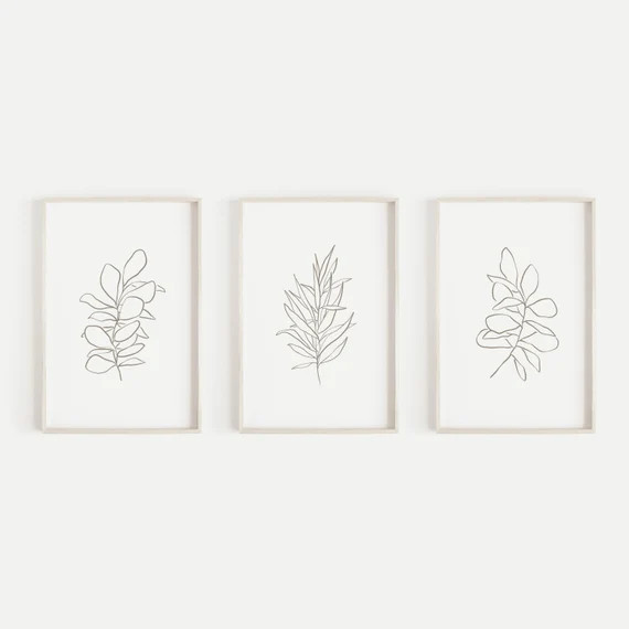 Eucalyptus Triptych Print Set Silver Dollar Plant Botanical | Etsy | Etsy (US)