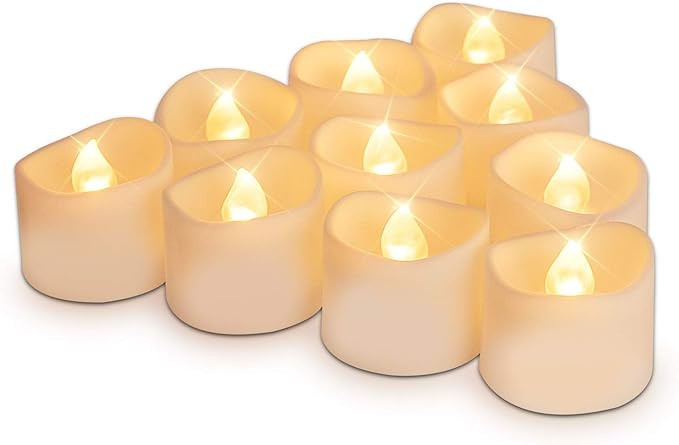 Homemory 12pcs Battery Tea Lights with Timer, 6 Hours on and 18 Hours Off in 24 Hours Cycle Autom... | Amazon (US)