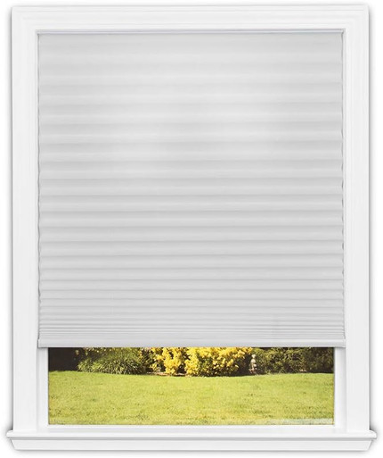 Click for more info about Redi Shade Easy Lift Trim-At-Home Cordless Pleated Light Filtering Fabric Shade (Fits Windows 19"...