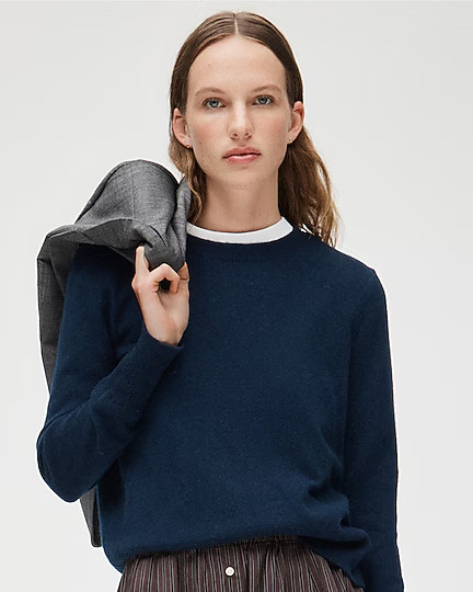 Cashmere classic-fit crewneck sweater | J. Crew US