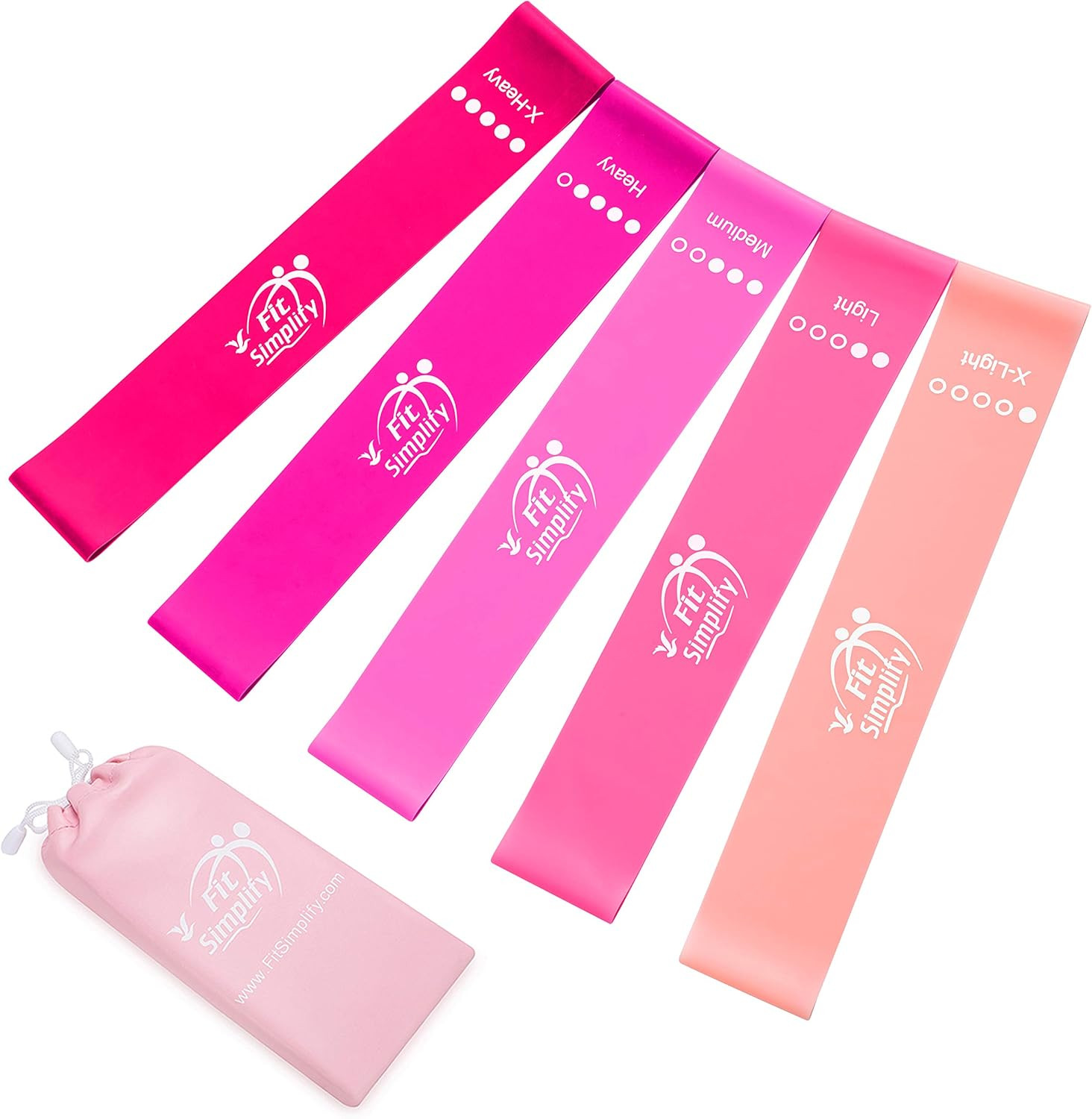 Amazon.com: Fit Simplify Resistance Loop Exercise Bands with Instruction Guide and Carry Bag, Set... | Amazon (US)