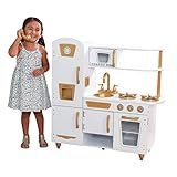 KidKraft Modern White Play Kitchen with Gold Accents & 27Piece Cookware Set - Amazon Exclusive | Amazon (US)