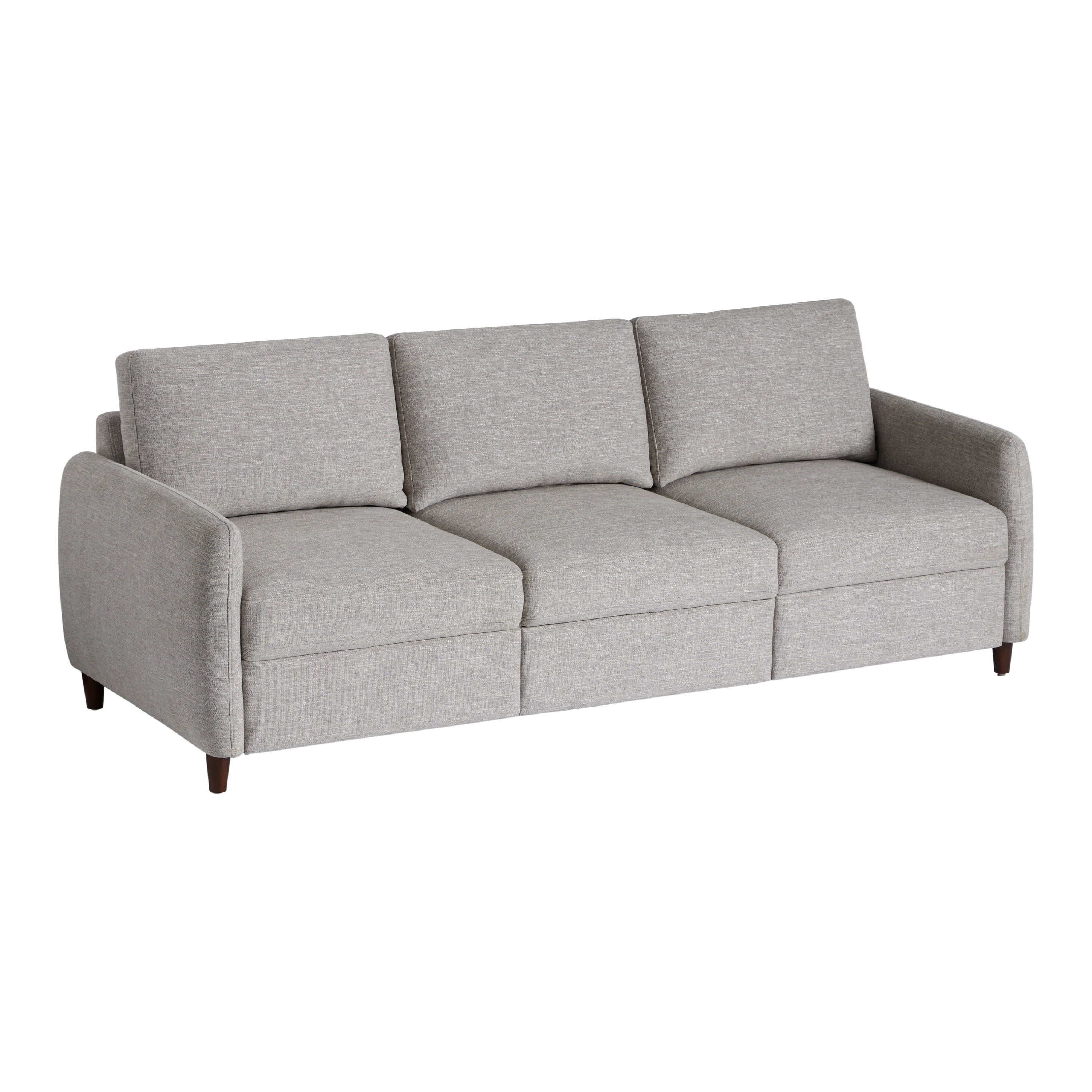 Hollis Gray Right Facing Sofa with Pullout Chaise | World Market