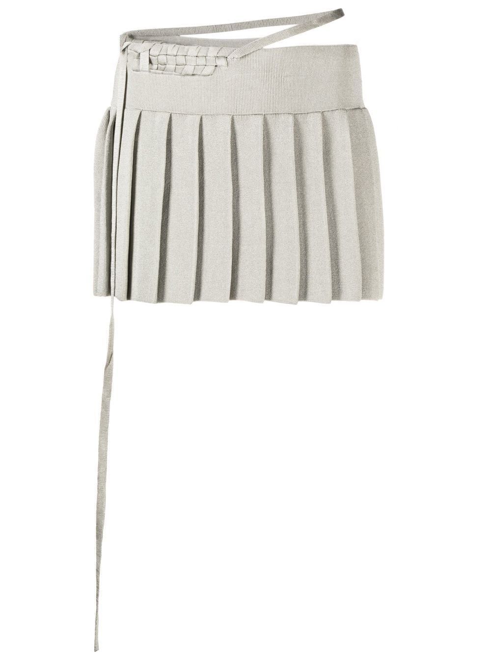 Interwoven pleated miniskirt | Farfetch Global