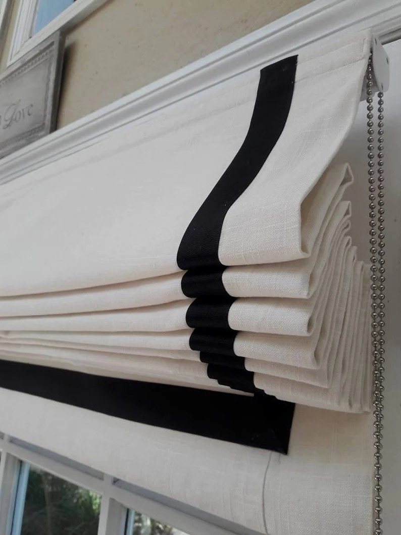 Flat Soft Fold Roman Shade Starting At: - Etsy | Etsy (US)