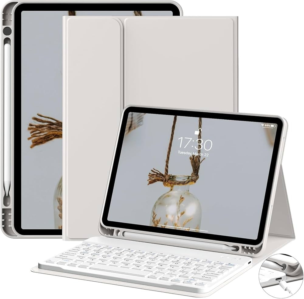 Keyboard Case for iPad Air 11-inch (M2) 2024/iPad Air 5th Gen 2022/ 4th Gen 2020 10.9 Inch, Detac... | Amazon (US)