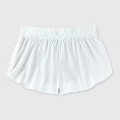 Women's 3" Woven Mid-Rise Run Shorts - All In Motion™ White L | Target