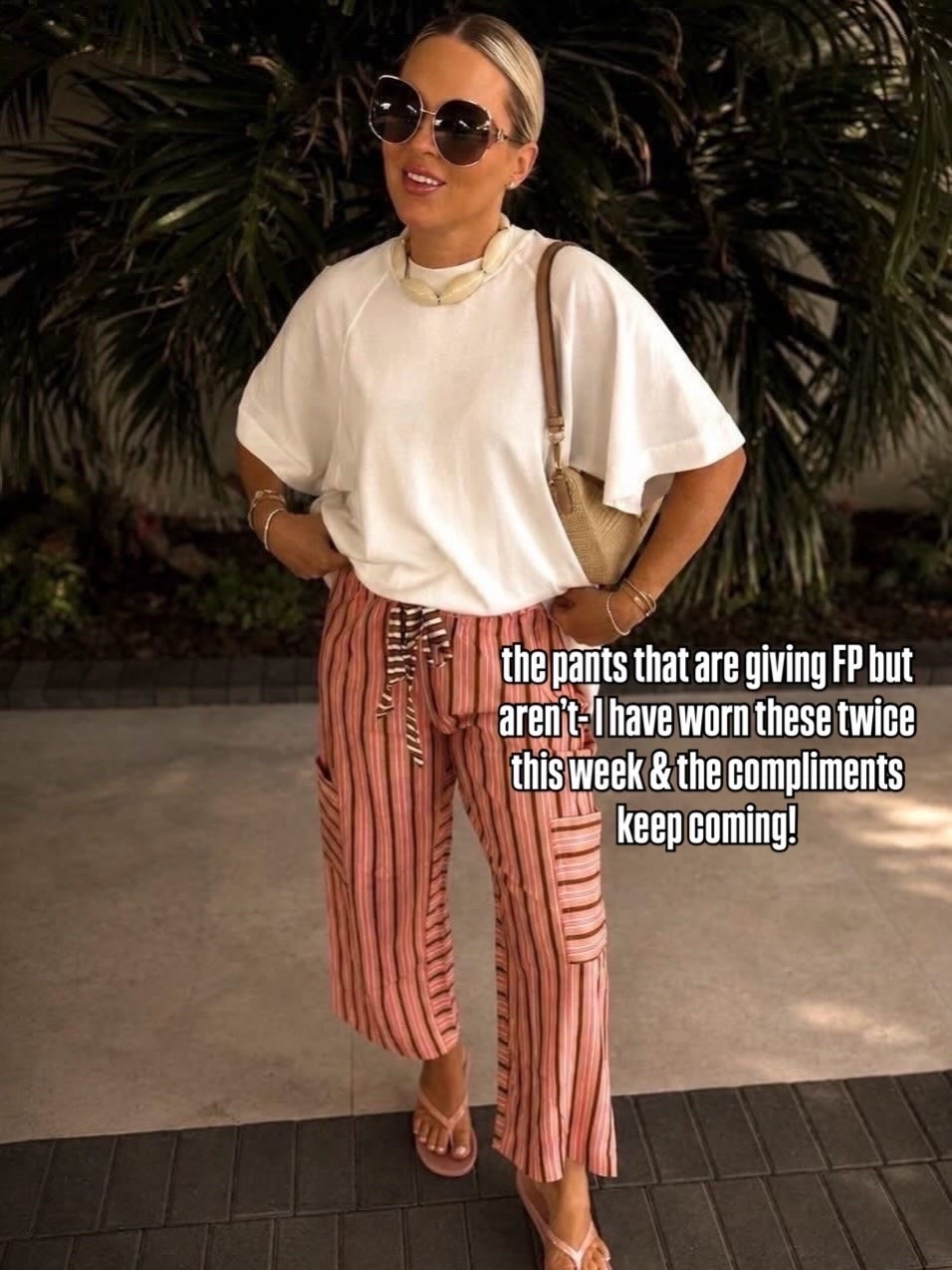 Get these pants ladies! Size up more colors! So easy! Tee I’m in small it’s very oversized which I love. 

Summer outfit. Summer style. Beach pants.

#LTKootd #LTKSeasonal