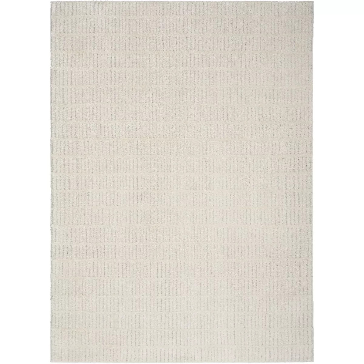 Nourison Cozy Modern Abstract Indoor Area Rug Ivory Grey 7'10"x9'10" | Target