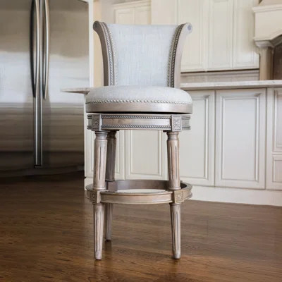 Maven Lane Pullman Stool with Fabric Upholstery | Wayfair North America