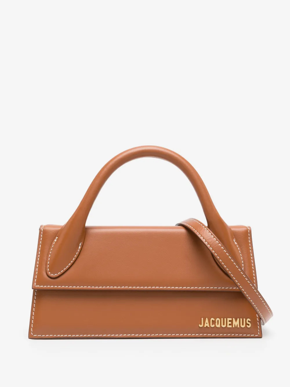 Jacquemus Le Chiquito Long leather tote bag - Brown | Farfetch Global