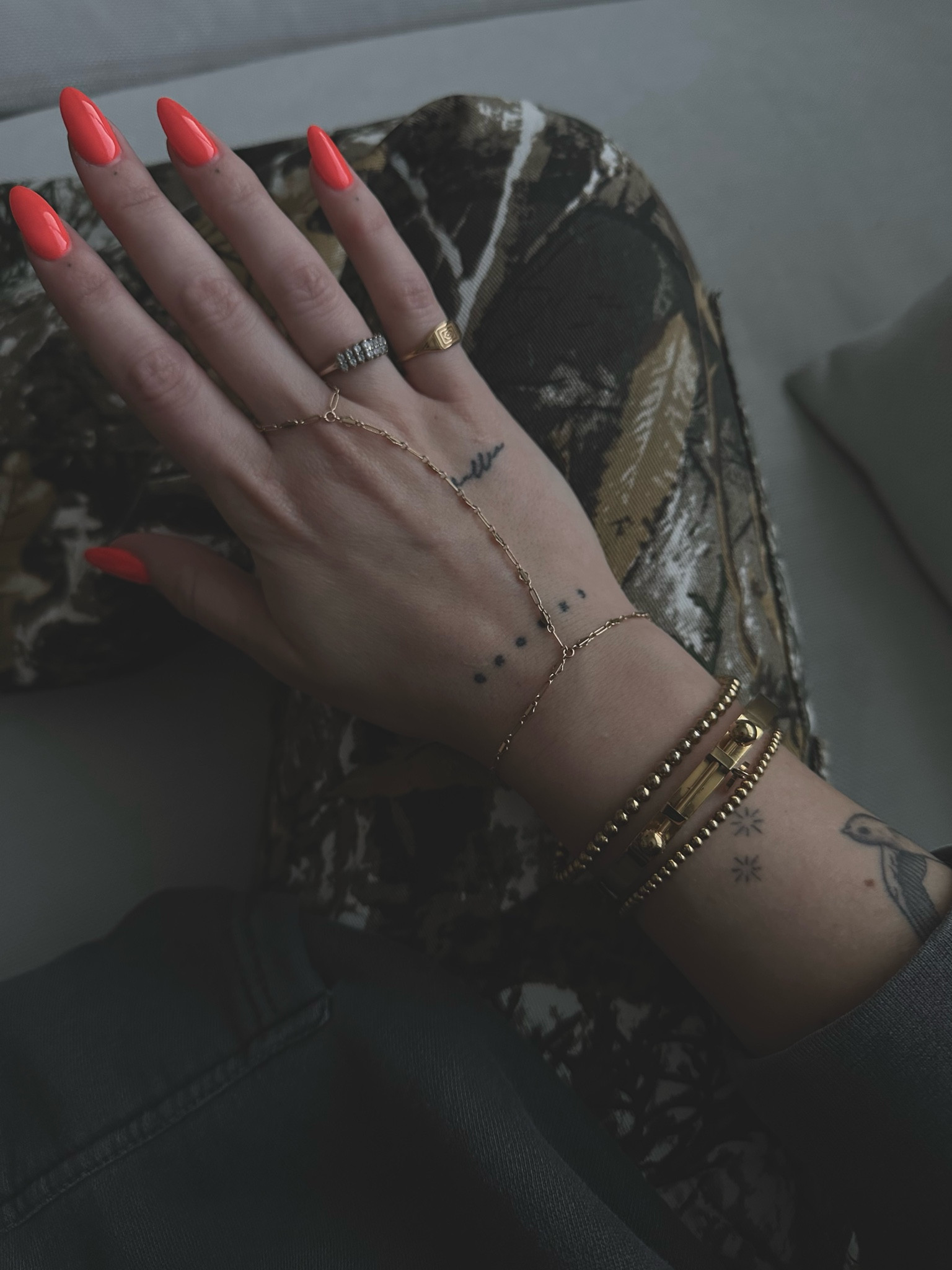 Diamond one is my grandmother's engagement ring :) 