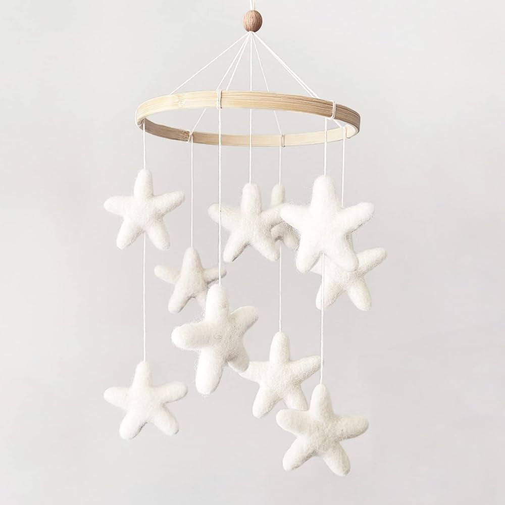 Baby Mobile for Crib - Boho Crib Mobile - Felt Star Mobile - Gender Neutral Baby Mobile - Boho Nu... | Amazon (US)
