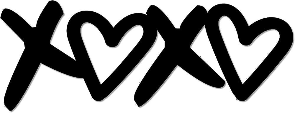 XOXO Metal Wall Sign Decorative Accent Decor Say I Love You Infinity Hearts Bedroom Wall Home Dec... | Amazon (US)