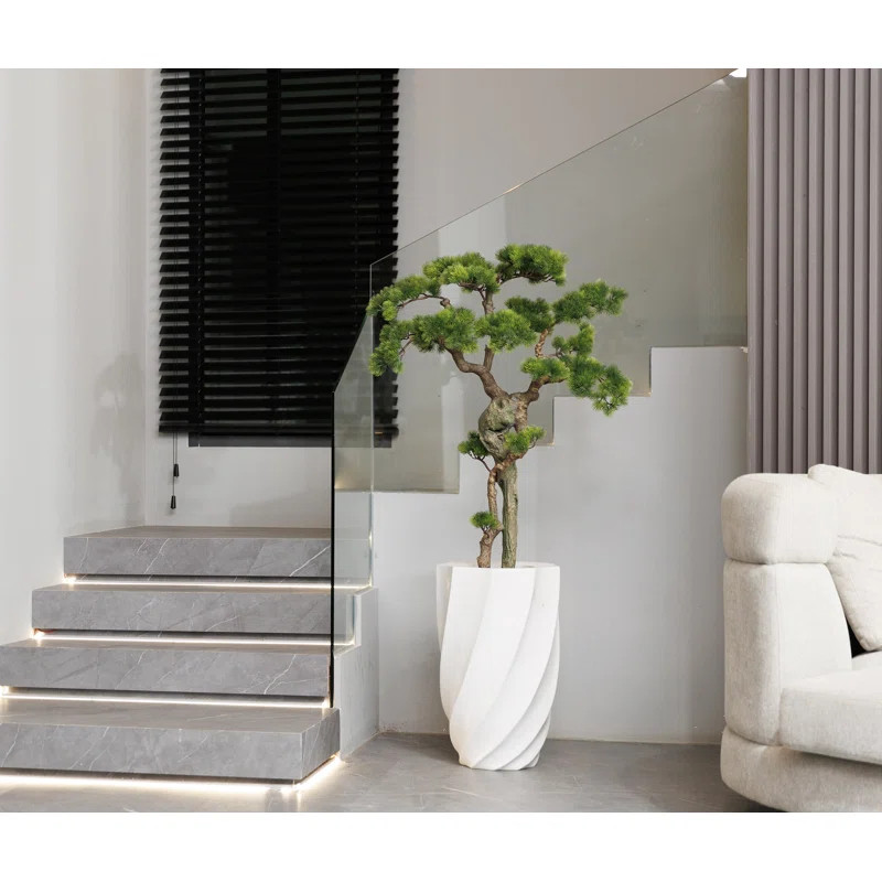 44" Vintage Real Touch Japanese Pine tree, beautiful Lifelike indoor décor | Wayfair North America