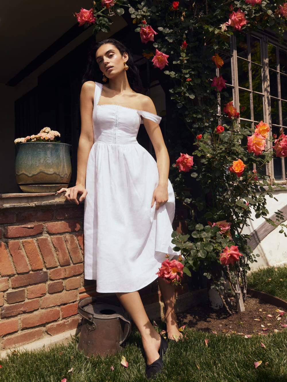 Tagliatelle Linen Dress | Reformation (Global)