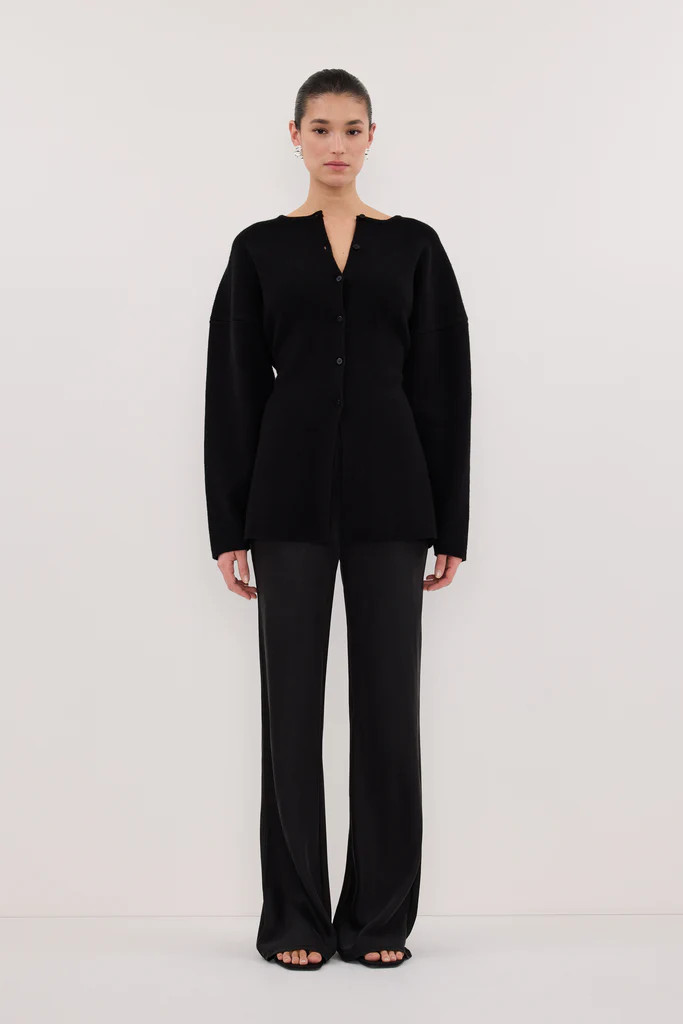 MARTHA BLACK CINCHED KNIT CARDIGAN | DISSH