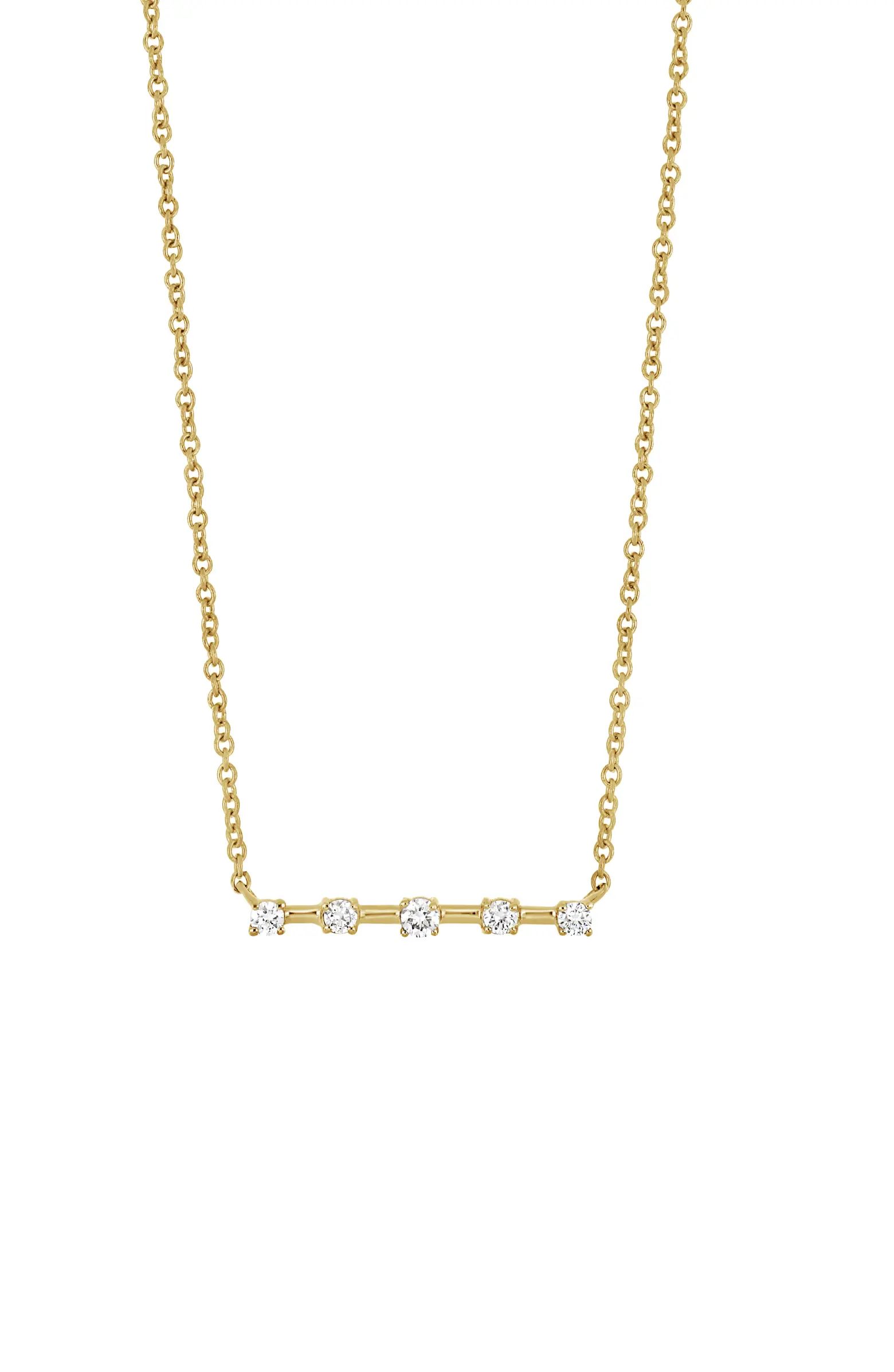 Bony Levy Solstice Diamond Bar Pendant Necklace | Nordstrom | Nordstrom