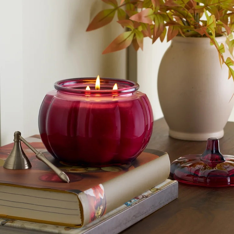 Better Homes & Gardens Sandalwood Harvest Scented 3-Wick 30 oz Pumpkin Jar Candle | Walmart (US)