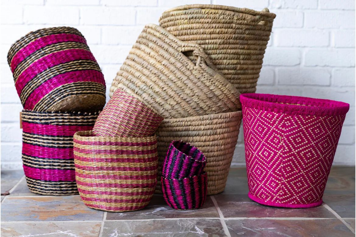 Handwoven Striped Baskets | Lou Collection
