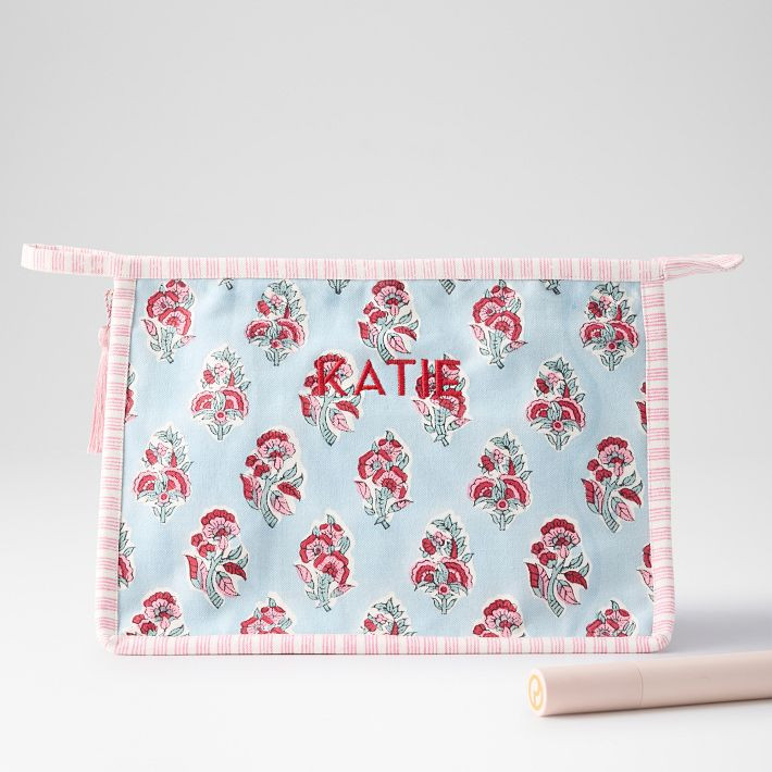 Block Print Canvas Pouch | Mark and Graham