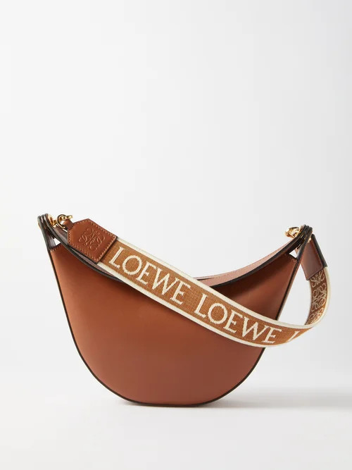 Loewe - Luna Small Anagram-strap Leather Shoulder Bag - Womens - Tan | Matches (US)
