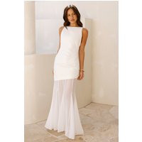 Modern Art Maxi Dress White | Hello Molly (US)