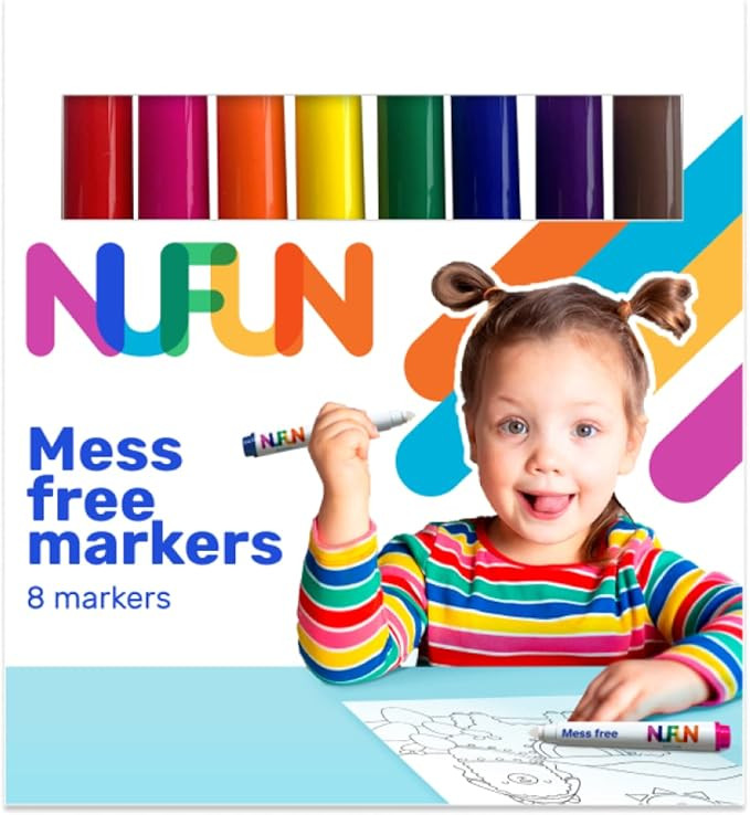Amazon.com: NuFun Activities Mess Free Markers - Create No Mess Wonders with Special Coloring Mar... | Amazon (US)