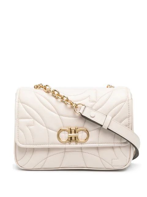 Gancini quilted leather shoulder bag | Farfetch (US)