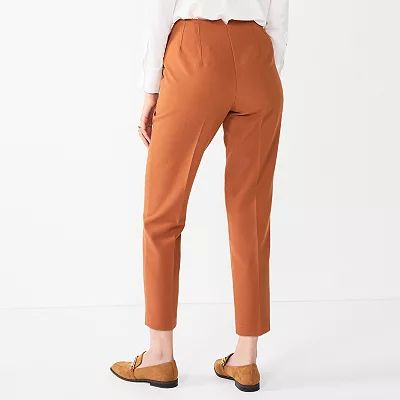 Women's Nine West Curvy High-Waisted Tapered Pants | Kohl's