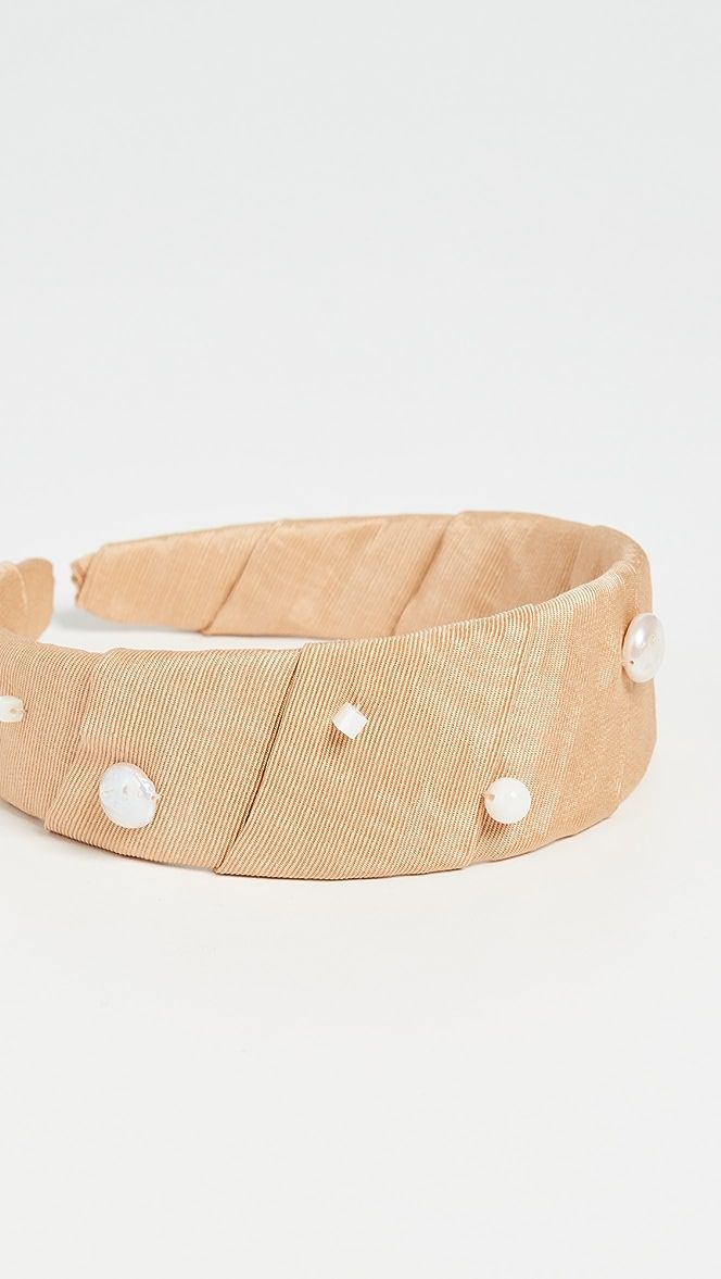 Confetti Headband In Butterscotch Pearl | Shopbop