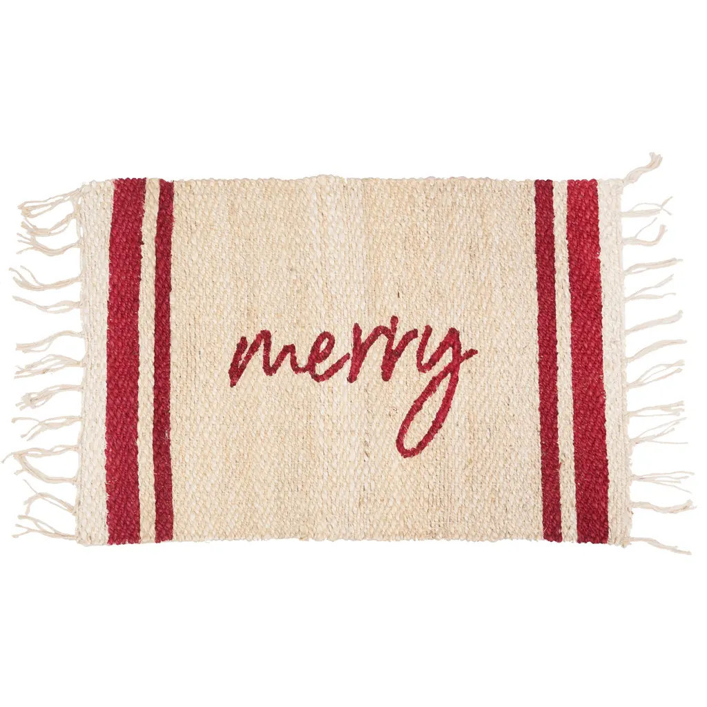 carol & frank Merry Jute Rug in Red at Nordstrom, Size Medium | Nordstrom