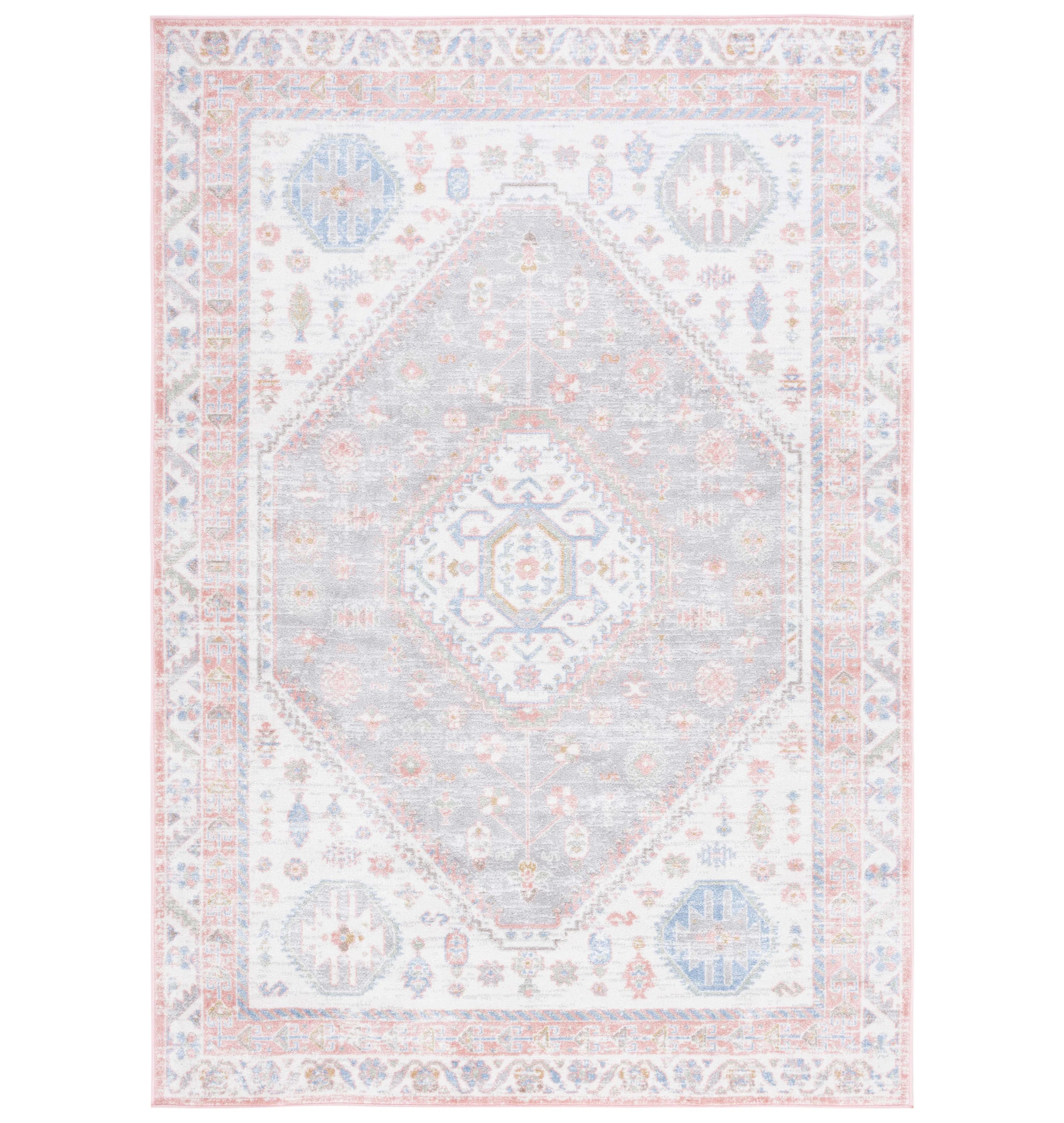 Beecher Bayside 118 Area Rug In Ivory / Blue Pink | Wayfair North America