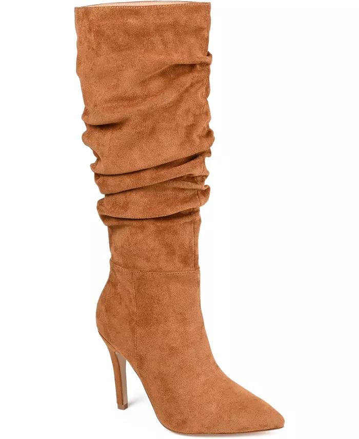 Journee Collection Women's Sarie Ruched Stiletto Boots - Macy's | Macy's