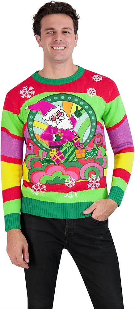 Holiday Hype Men's Ugly Christmas Sweater Holiday Pullover Traditional Fun | Amazon (US)