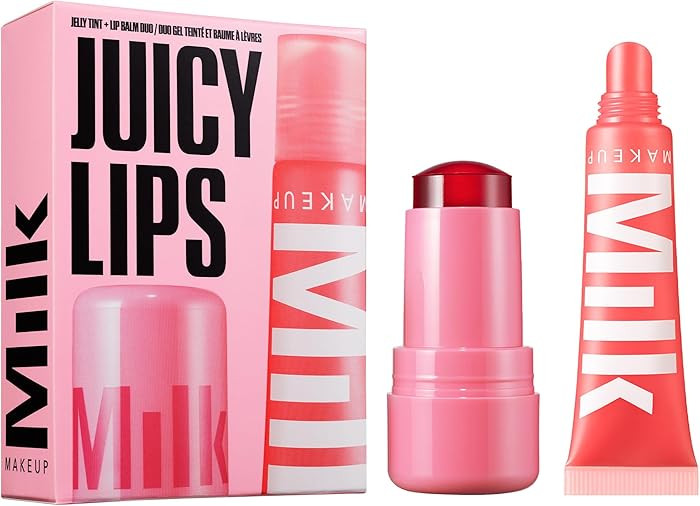 Milk Makeup Cooling Water Jelly Tint + Balmade Hydrating Lip Balm Set – Sheer Red Lip + Cheek S... | Amazon (US)