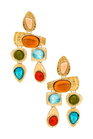 petit moments Multi Stone Earrings in Sunset from Revolve.com | Revolve Clothing (Global)