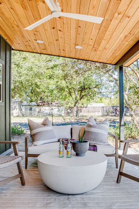 Sitting outdoors on the deck at Koselig His in Fredericksburg Texas is one of the great pleasures of staying at this vacation rental (find us on Airbnb to book)

The outdoor living room is as sophisticated as the indoor one. Behind the camera here are #hangingchairs



#LTKstyletip #LTKhome