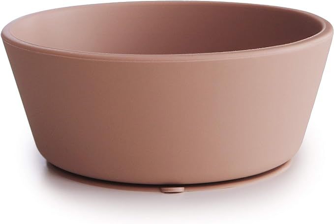 mushie Silicone Suction Bowl | BPA-Free Non-Slip Design (Blush) | Amazon (US)
