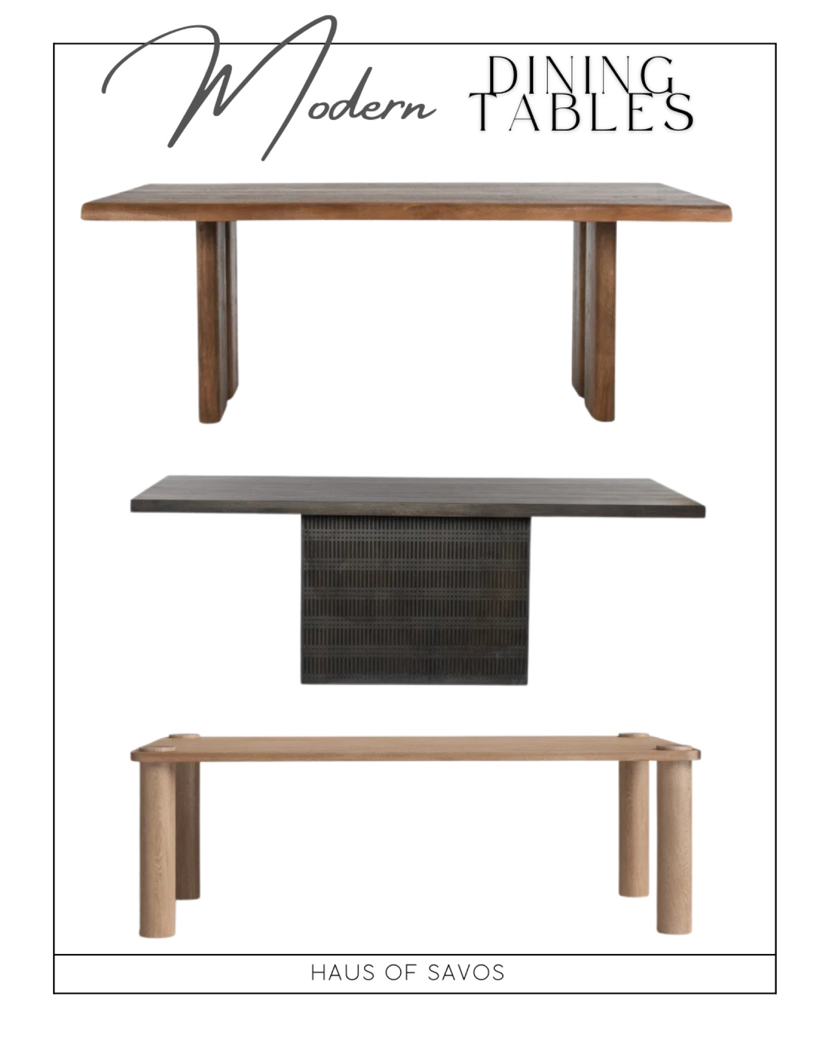 Modern Dining Tables 

Rh, look for less, mango wood dining table, medium wood, dark wood, black dining table, light wood, 6 person dining, 8 person dining, dining room ideas, wayfair, whitewashed, modern coastal,
Organic modern

#LTKsalealert #LTKhome #LTKstyletip