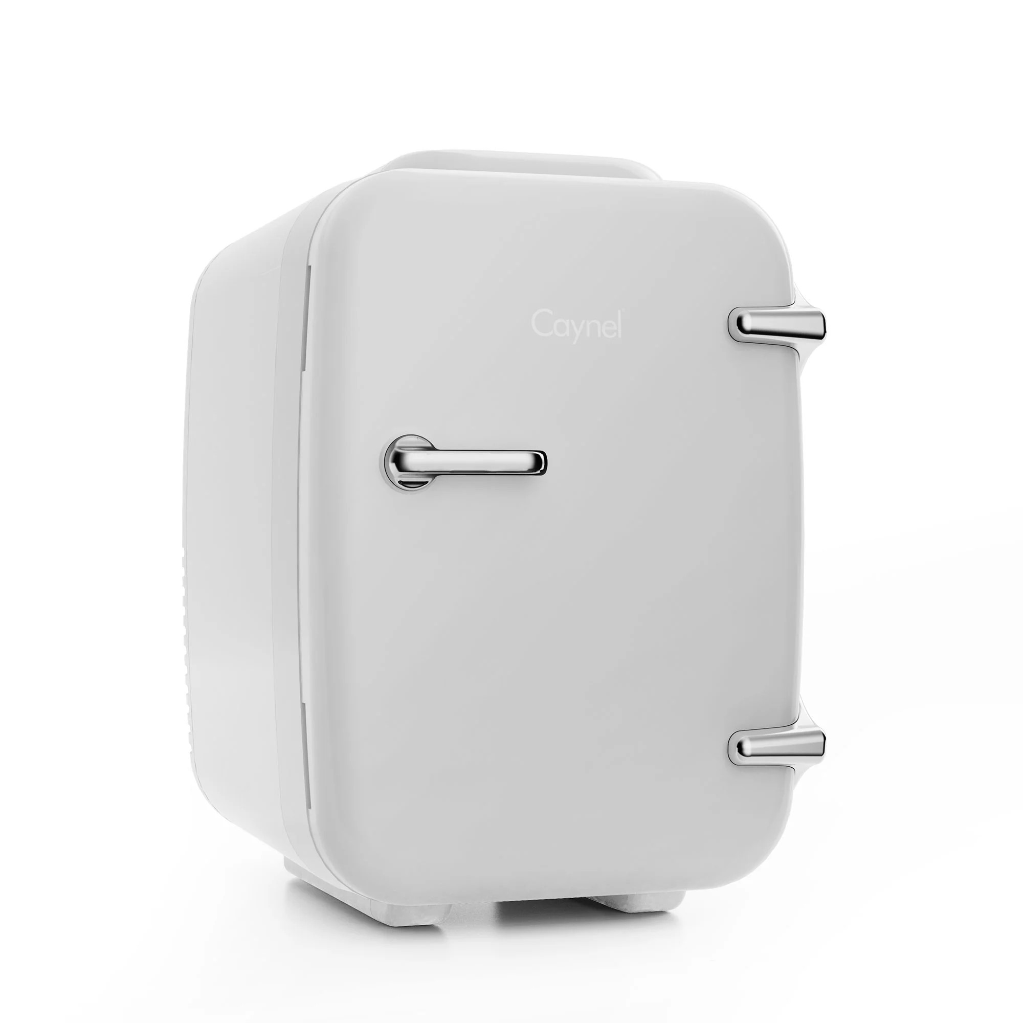Caynel 4-Liter/6 Can Portable Mini Fridge with Warming Function, White | Walmart (US)