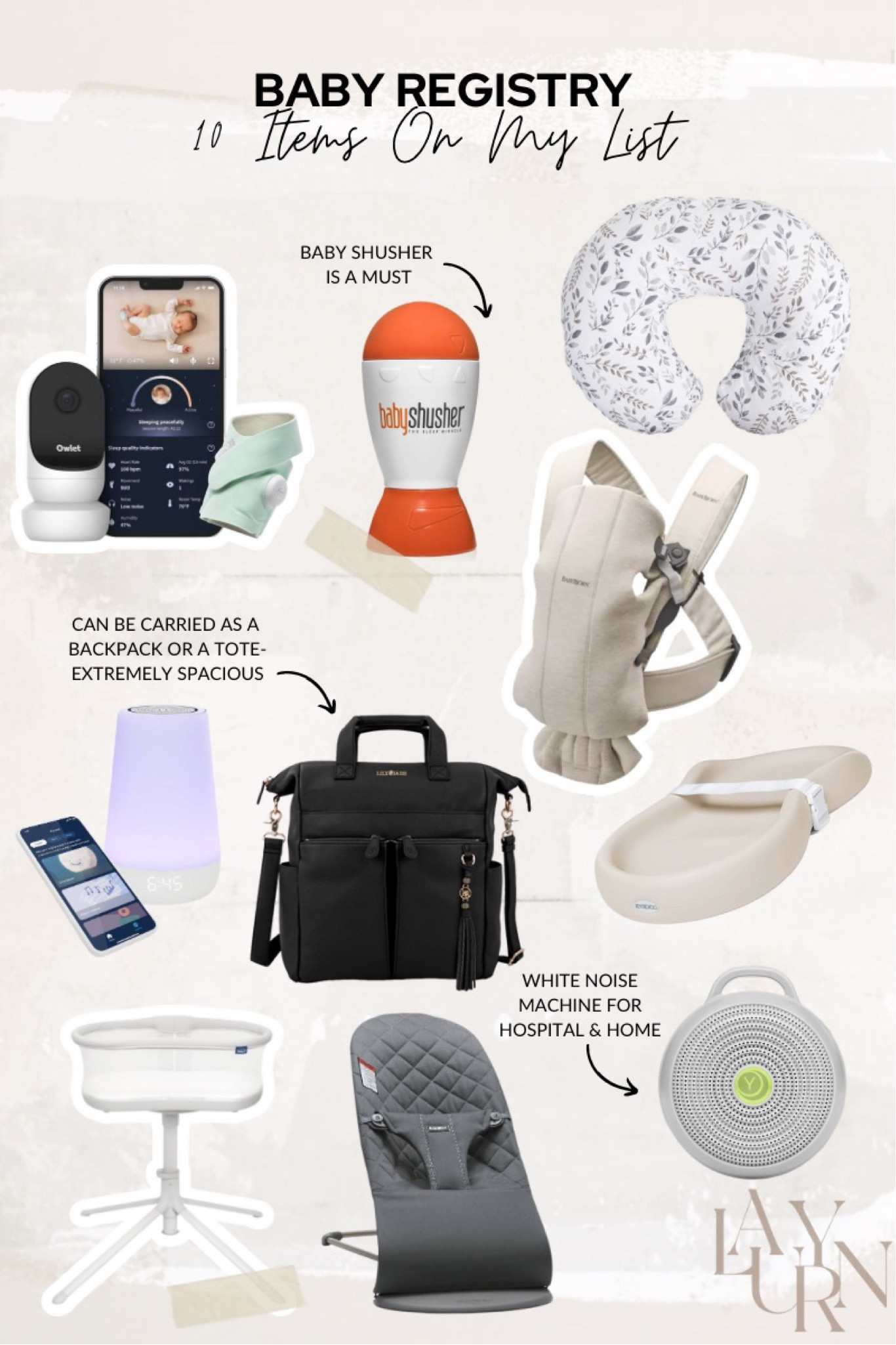 10 items on my baby registry as a first time mom // maternity // baby must haves // backpack 